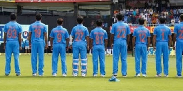 indian cricket players jersey no
