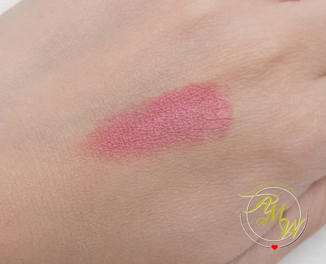 a swatch photo of Kanebo Intense Crayon Rouge in Chic Pink review by Nikki Tiu of www.askmewhats.com