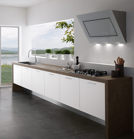 Contemporary Kitchens Without Upper Cabinets - Easy Kitchen by Treo