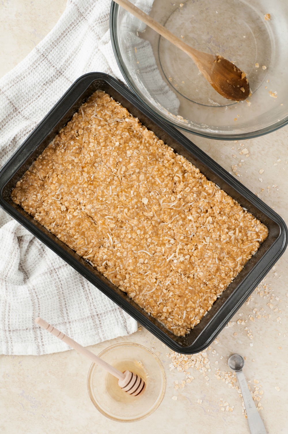 Honey Coconut Oat Homemade Granola Bars