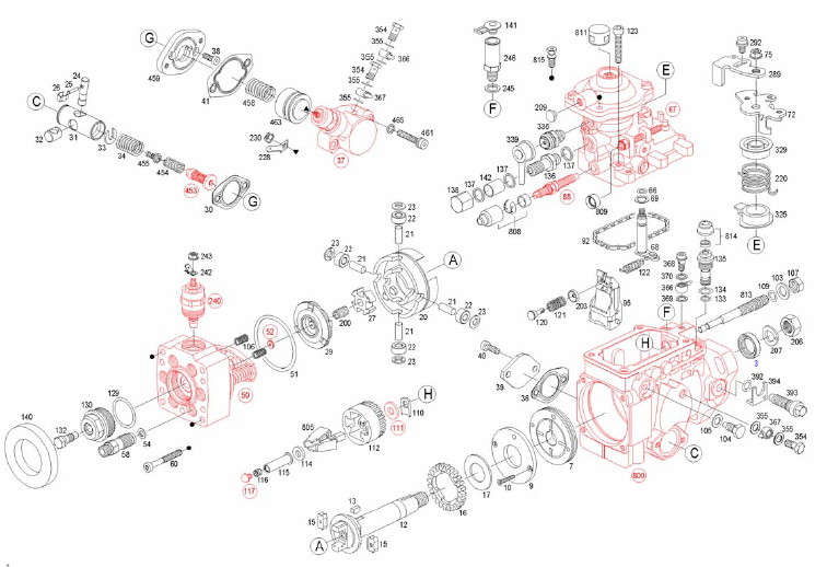 INJECTION-AUTOMOTIVE: 0460416105 BOSCH-PUMP INJECTION VE6