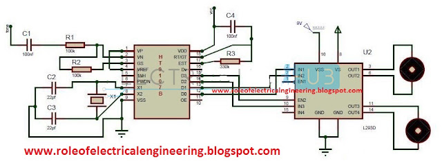 Electrical Engineering World: DTMF Controlled Robot without Microcontroller