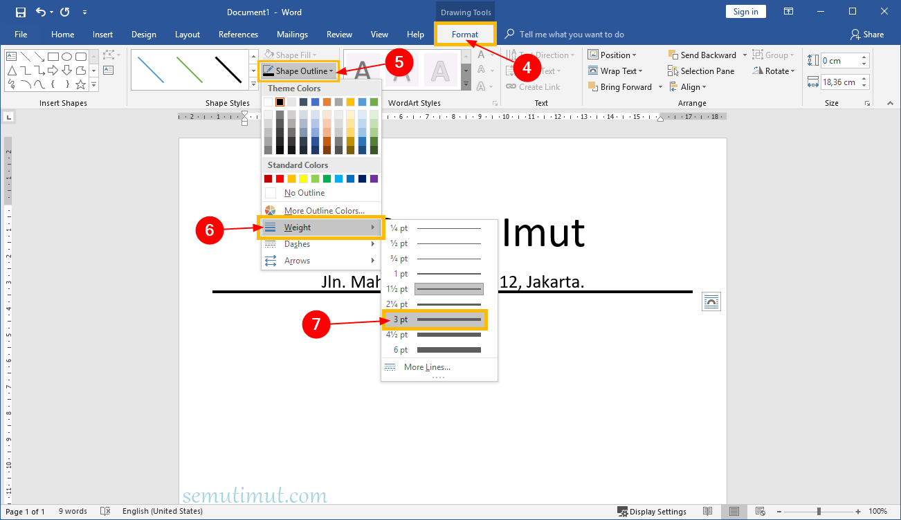 Cara Membuat Garis Di Word Untuk Tanda Tangan Kop Surat Semutimut Tutorial Hp Dan Komputer Terbaik