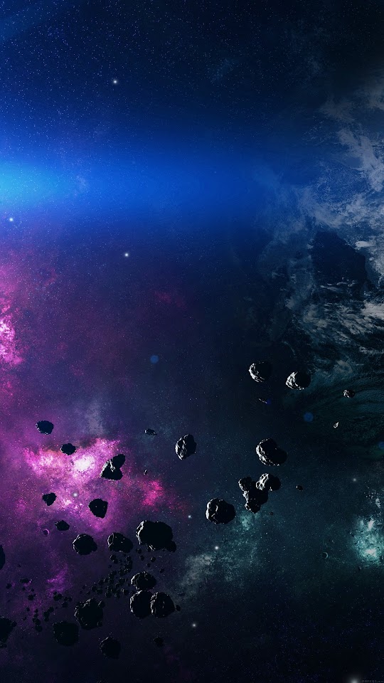 Space Asteroids Belt Purple  Galaxy Note HD Wallpaper