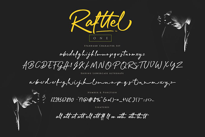 Download Rafttel Elegant Handwritten Font Free Download Free Script Fonts SVG Cut Files
