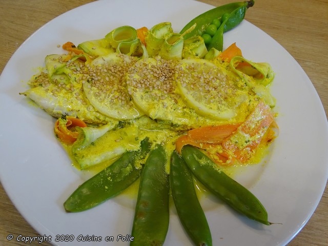 Cuisine en folie: Filet d'églefin en papillote sauce au fromage blanc