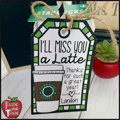 Gift Tag for Teacher Gift Card