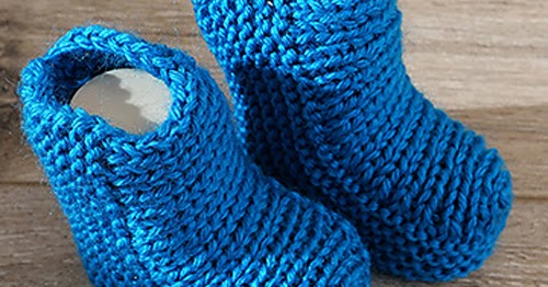 Amazing Knitting: Easy Baby Socks Two Needle - Free Knitting Pattern ...