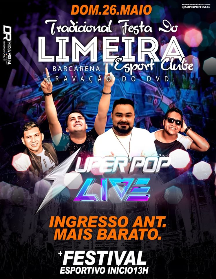 CD AO VIVO SUPER POP LIVE 360 LIMEIRA (BARCARENA) 26052019 DJ TOM MIX Cds de Aparelhagens