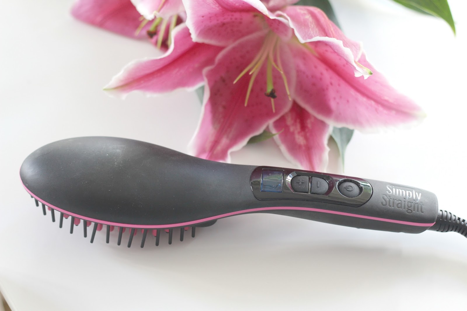 JML Simply Straight Ceramic Hair Straightening Brush Mrs Jones London