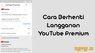 Cara Berhenti Langganan YouTube Premium Dengan Mudah