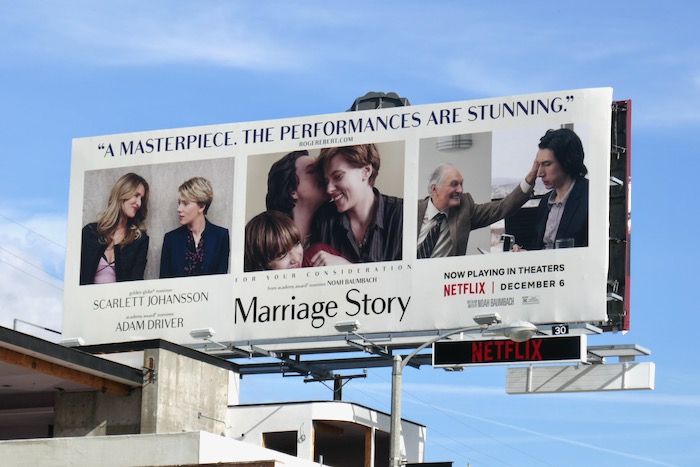 Marriage Story For your consideration billboard Sunset Strip Marriage Story consideration billboard