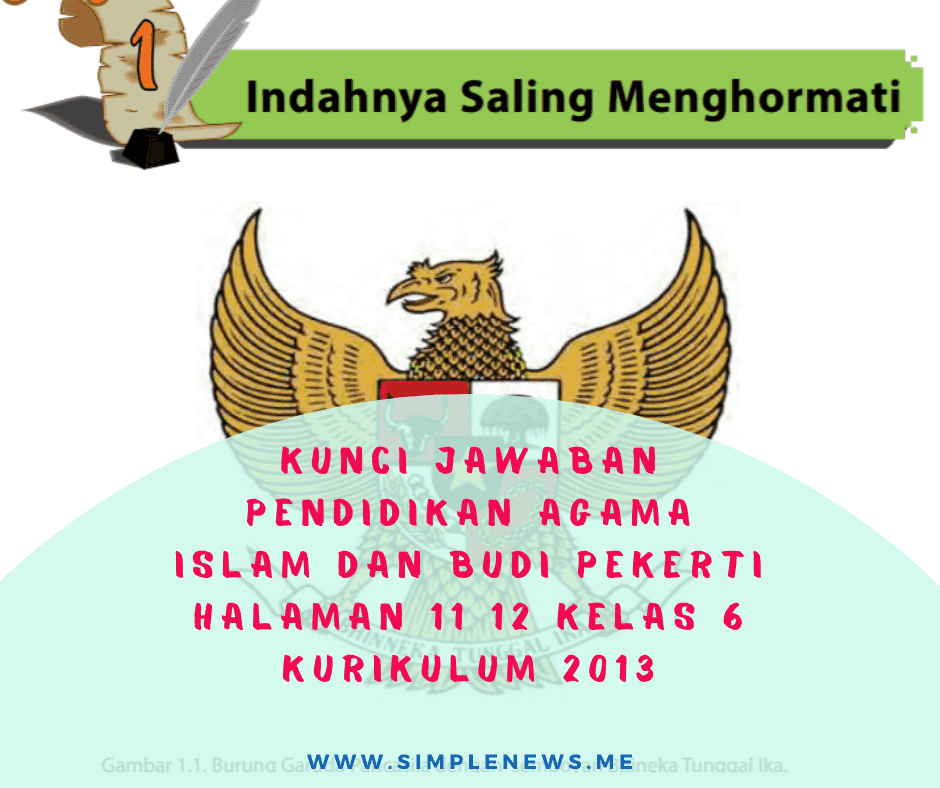 Lengkap Kunci Jawaban Pendidikan Agama Islam Dan Budi Pekerti Halaman 10 11 Kelas 6 Kurikulum 2013 Simple News Kunci Jawaban Lengkap Terbaru