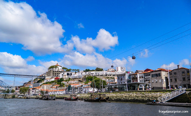 Vila Nova de Gaia, Portugal, vista do Cais da Ribeira, Cidade do Porto