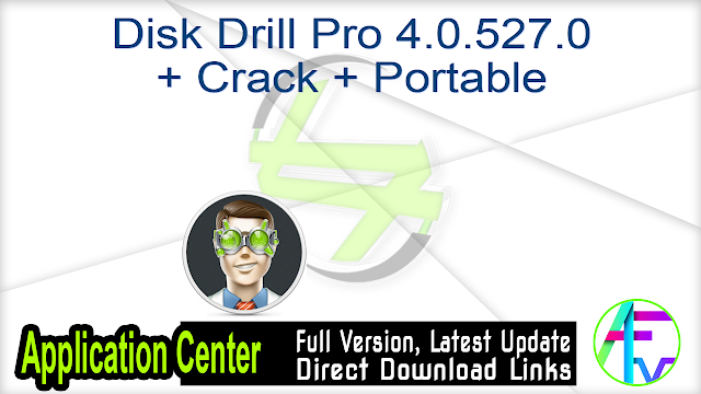 Disk Drill Pro 4.0.527.0 + Crack + Portable