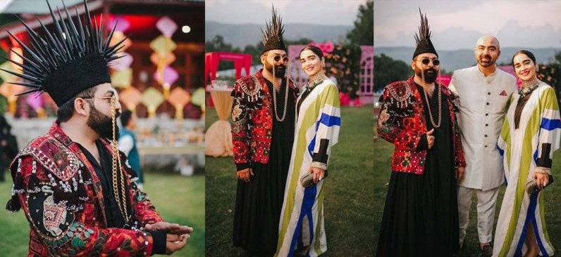 Designer Ali Xeeshan Unique and Stylish Outfit with His Wife Got everyone's Focus Designer Ali Xeeshan Unique and Stylish Outfit with His Wife Got everyone's Focus