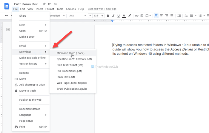 วิธีแปลเอกสาร Google Docs เป็นภาษาต่างๆ