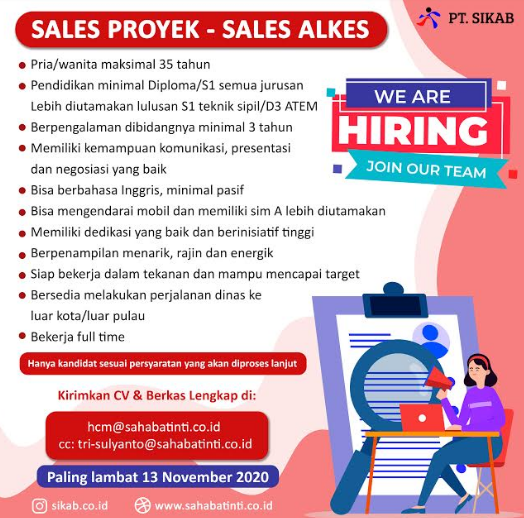 Lowongan Kerja Surabaya Di Pt Sikab Sidoarjo November 2020 Lowongan Kerja Surabaya Januari 2021 Lowongan Kerja Jawa Timur Terbaru