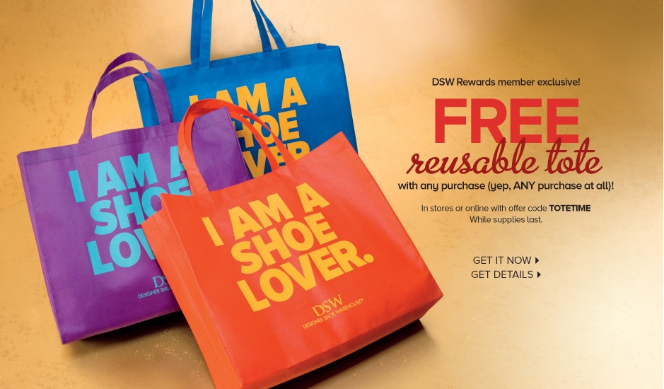 DSW 2011 Cyber Monday freebie: Free tote with any purchase | Spend ...