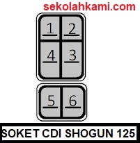 soket cdi suzuki shogun 125