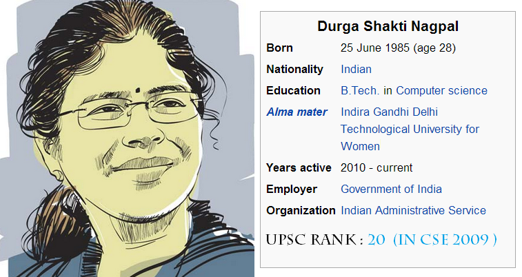 IAS Durga Shakti Nagpal : Biography | TOPPERS