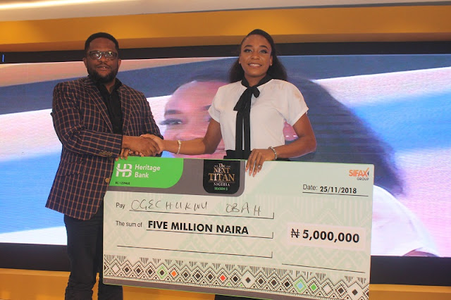 Ogechukwu Alexis Obah emerges the Season 5 Winner of The Next Titan Nigeria; walks off with N5 Million & a brand new Ford Focus
