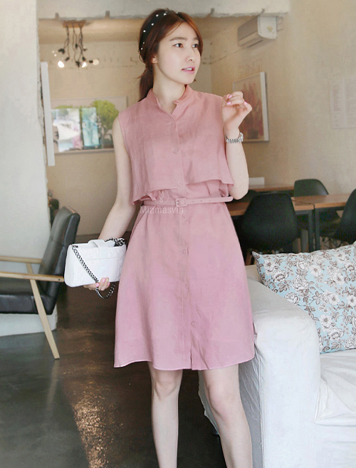 [Miamasvin] Sleeveless Mandarin Collar Dress | KSTYLICK - Latest Korean ...