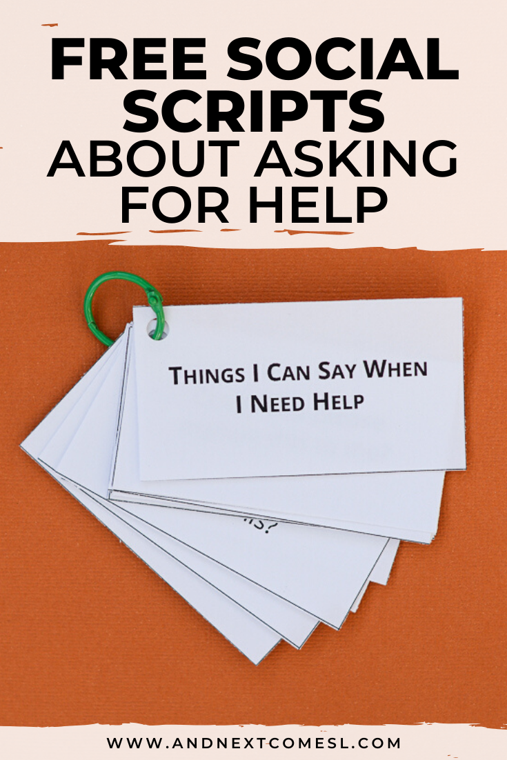 Free social scripts for autism about how to ask for help