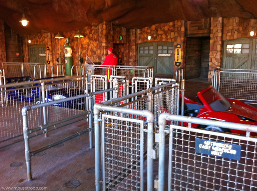 Mouse Troop A Trip Through the Radiator Springs Racers Queue