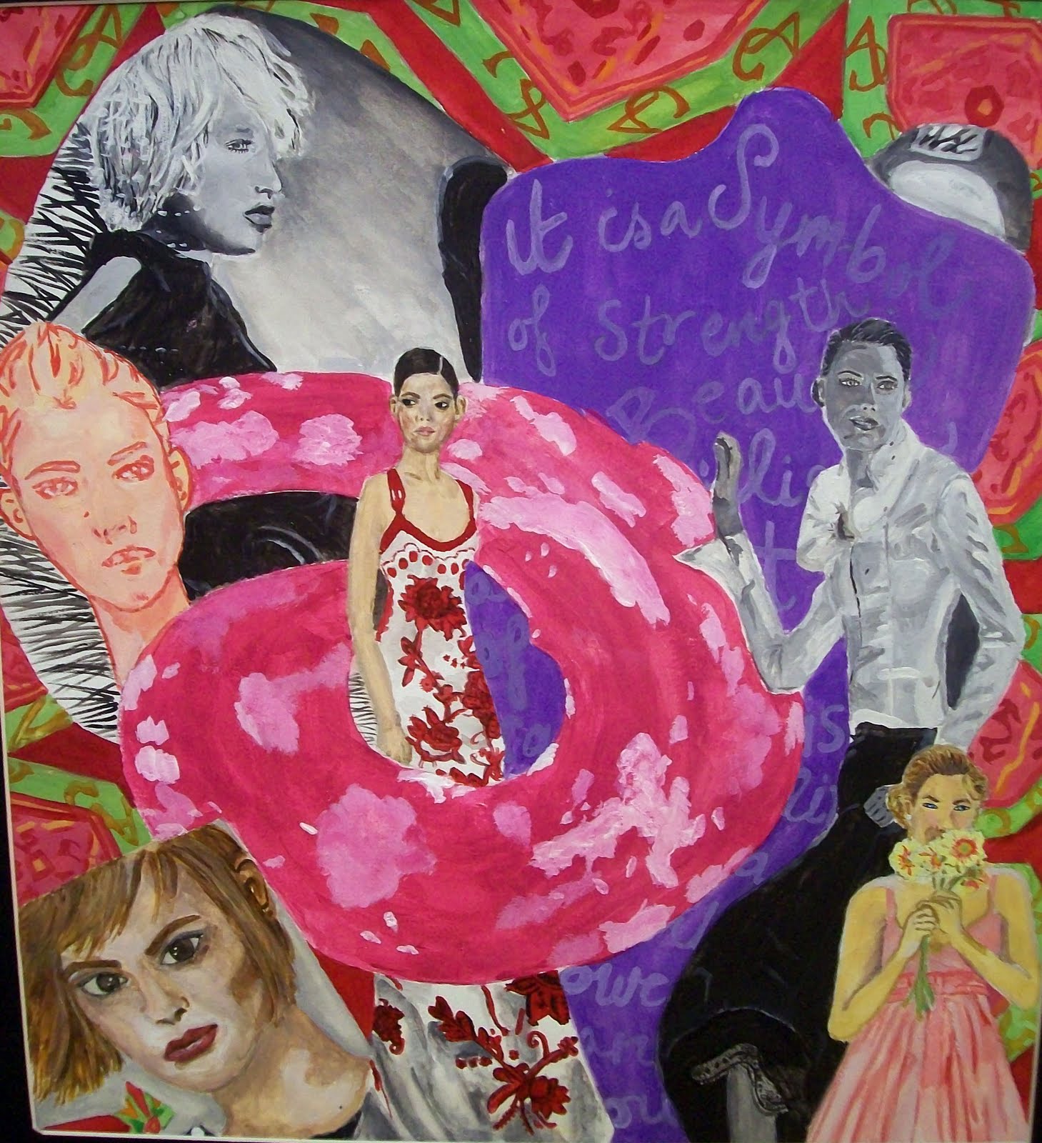 The Painted Apple Collage Paintings