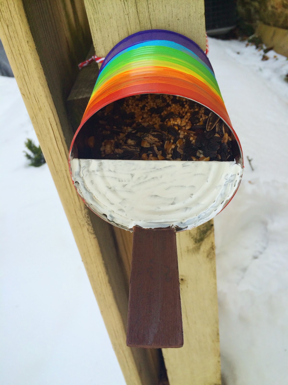 Our Beautifully Messy House DIY Tin Can Bird Feeder 2