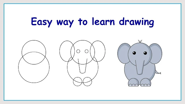 رسم فيل