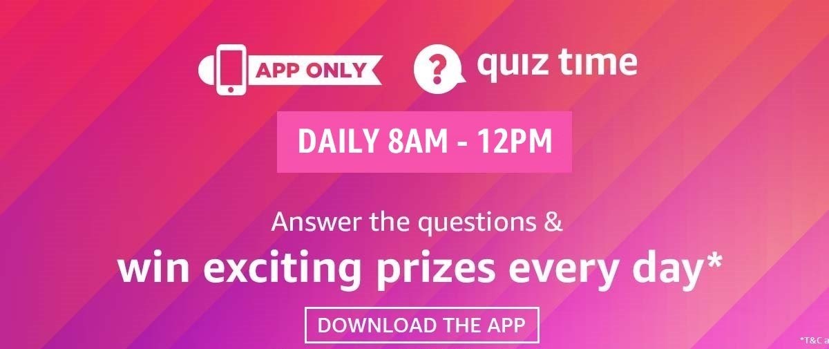 Amazon Fun Quiz Today Answers 11 March 2021 RVINFOSTUDY