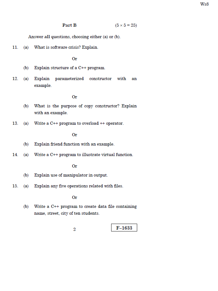 Alagappa University B.Sc.(Computer Science) OBJECT ORIENTED PROGRAMMING ...