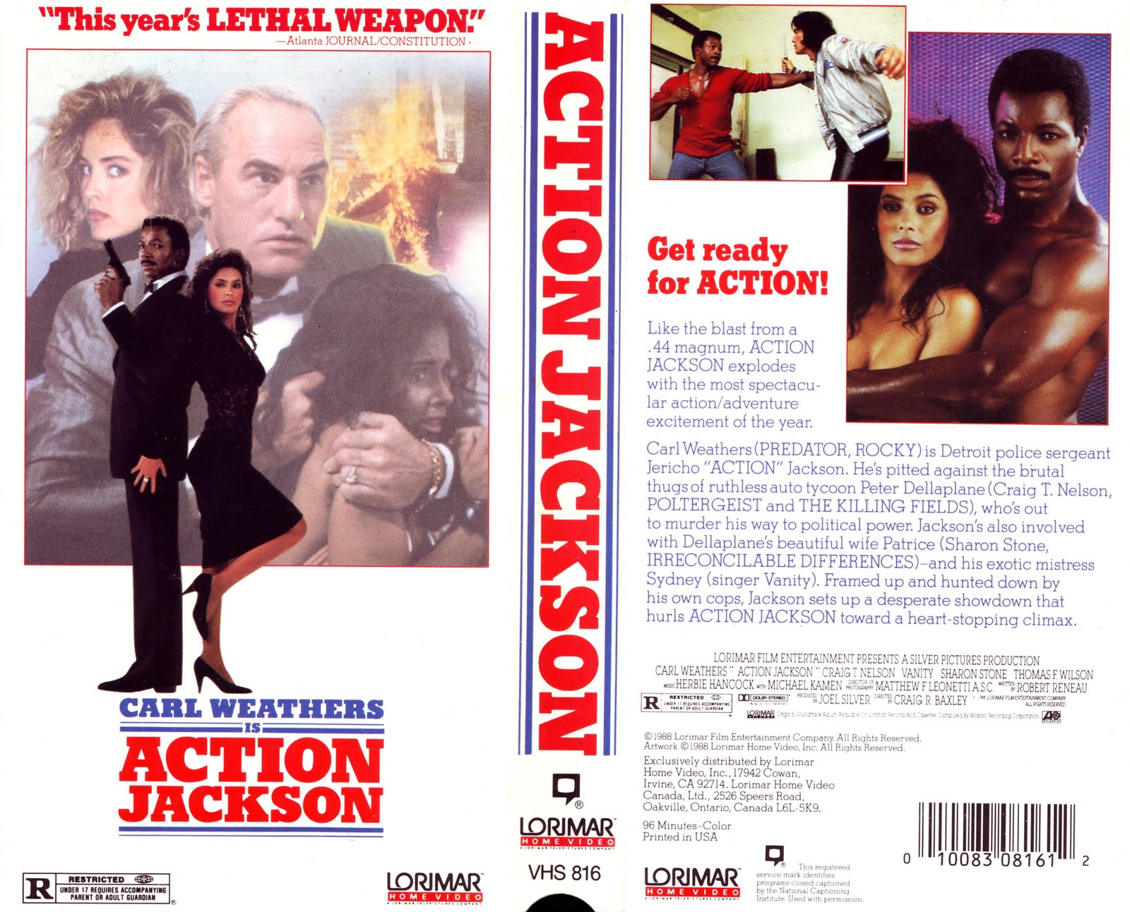 VHS Cover Scans Action Jackson (1988)