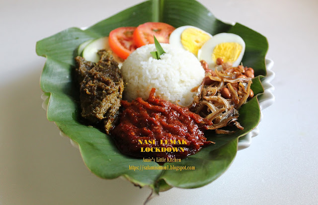 resepi nasi lemak ikan bilis aroma pandan