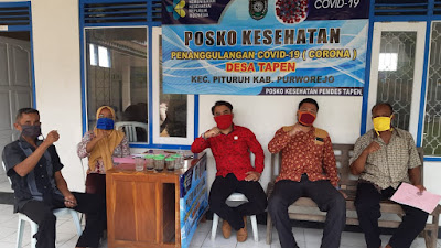 Dua Anggota Dewan Purworejo Kunjungi 15 Posko Penanggulangan Covid-19 diwilayah Kecamatan Pituruh