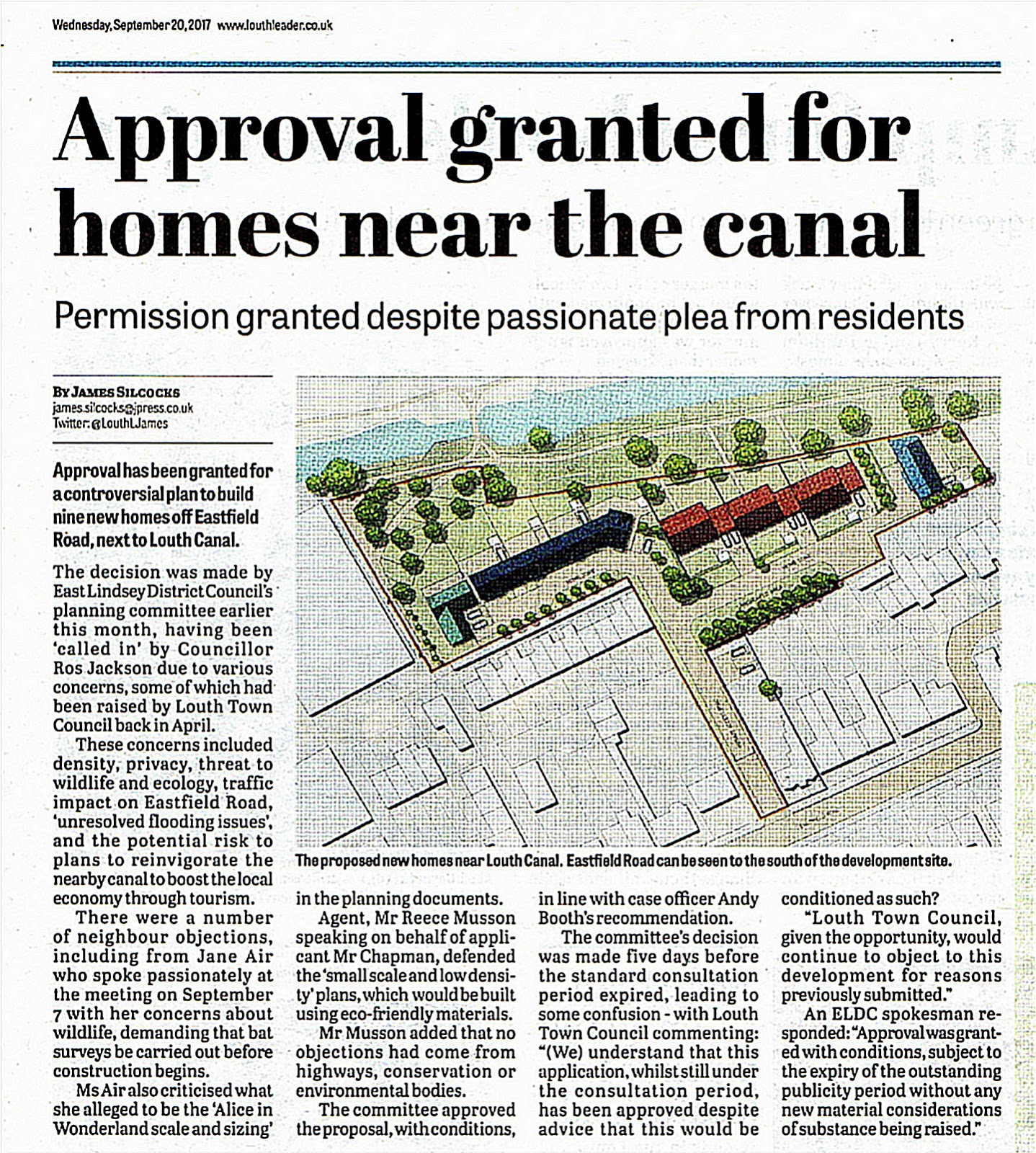 Jane Air Blog In today's Louth Leader page 2 ; Louth canal ; East