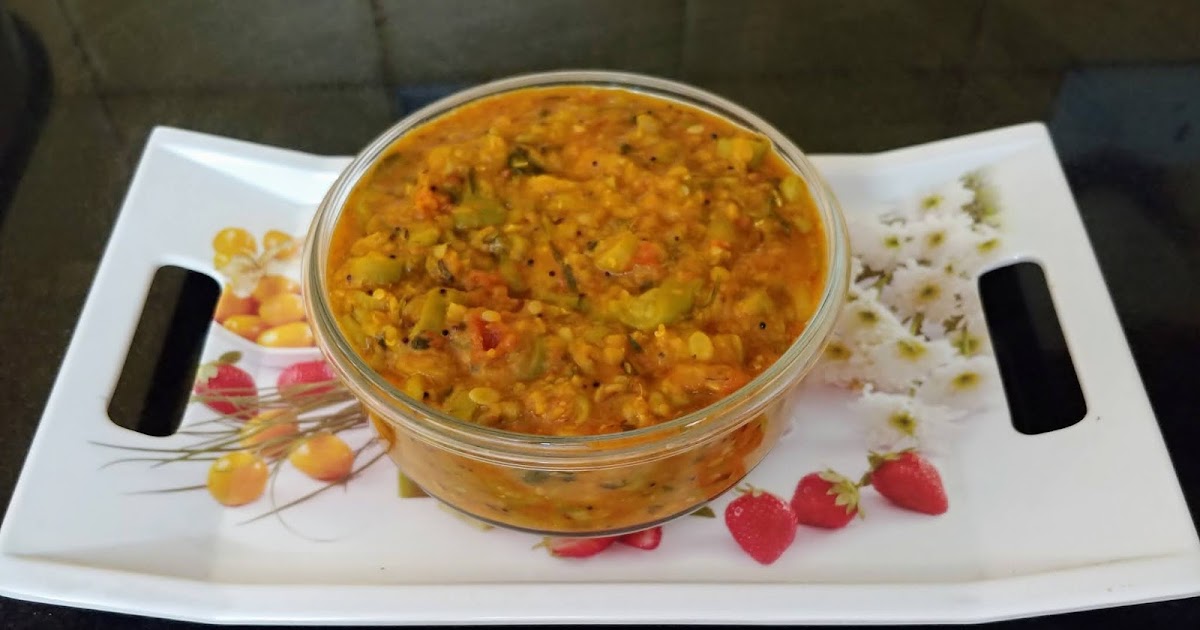 Sponge Gourd Red Lentil Sabzi (घीया तुरई - मसूर दाल सब्जी) 