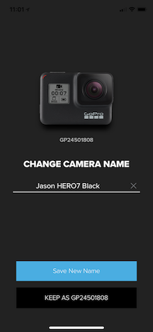 Сбросить пароль GoPro Wi-Fi