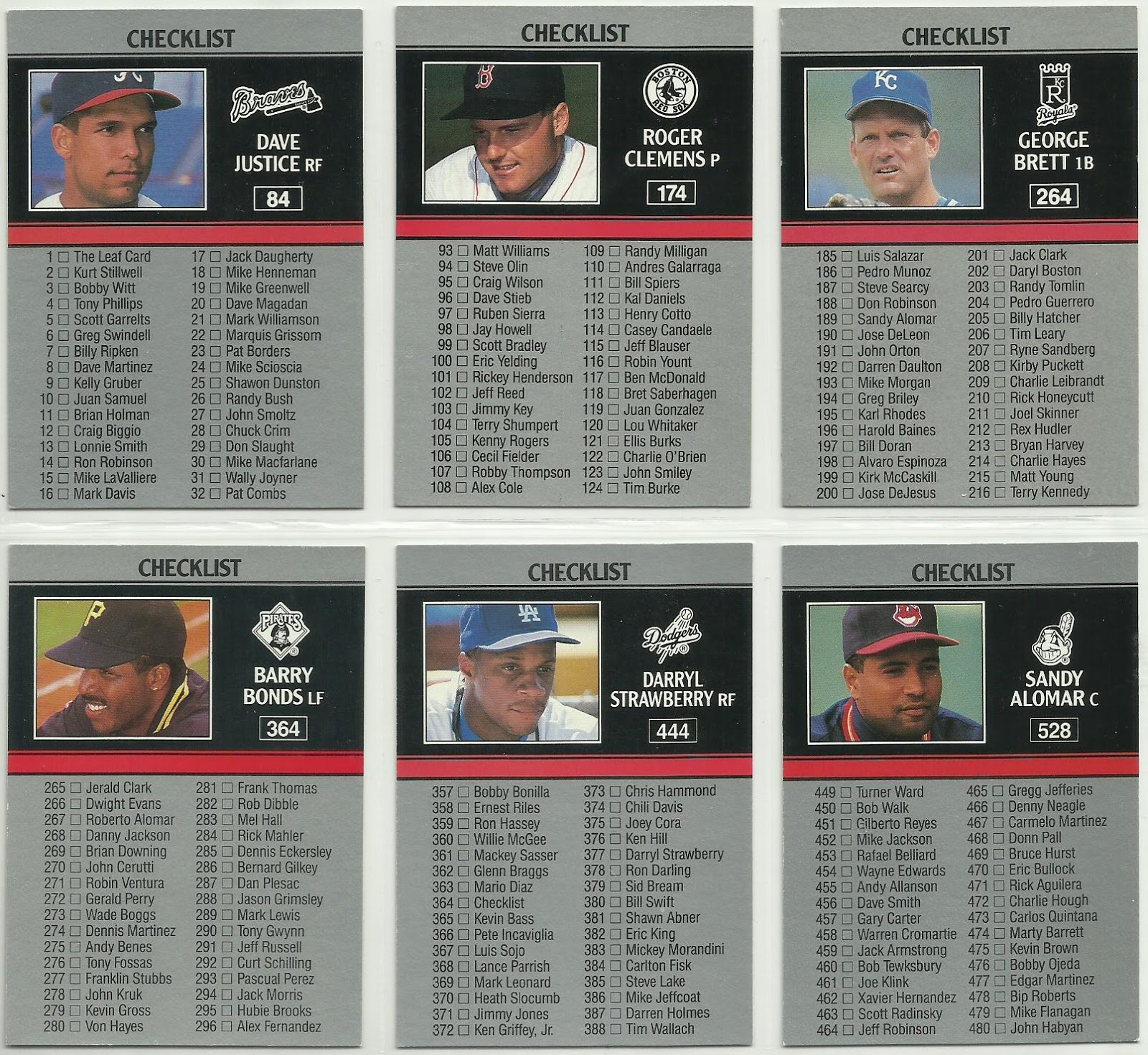 The Angels, In Order Checkin It Off 1991 Leaf Baseball