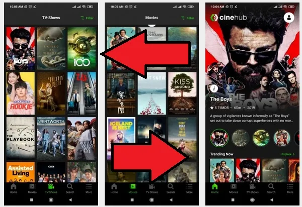 تنزيل برنامج CineHub apk لمشاهدة الافلام والمسلسلات العالمية مجانا