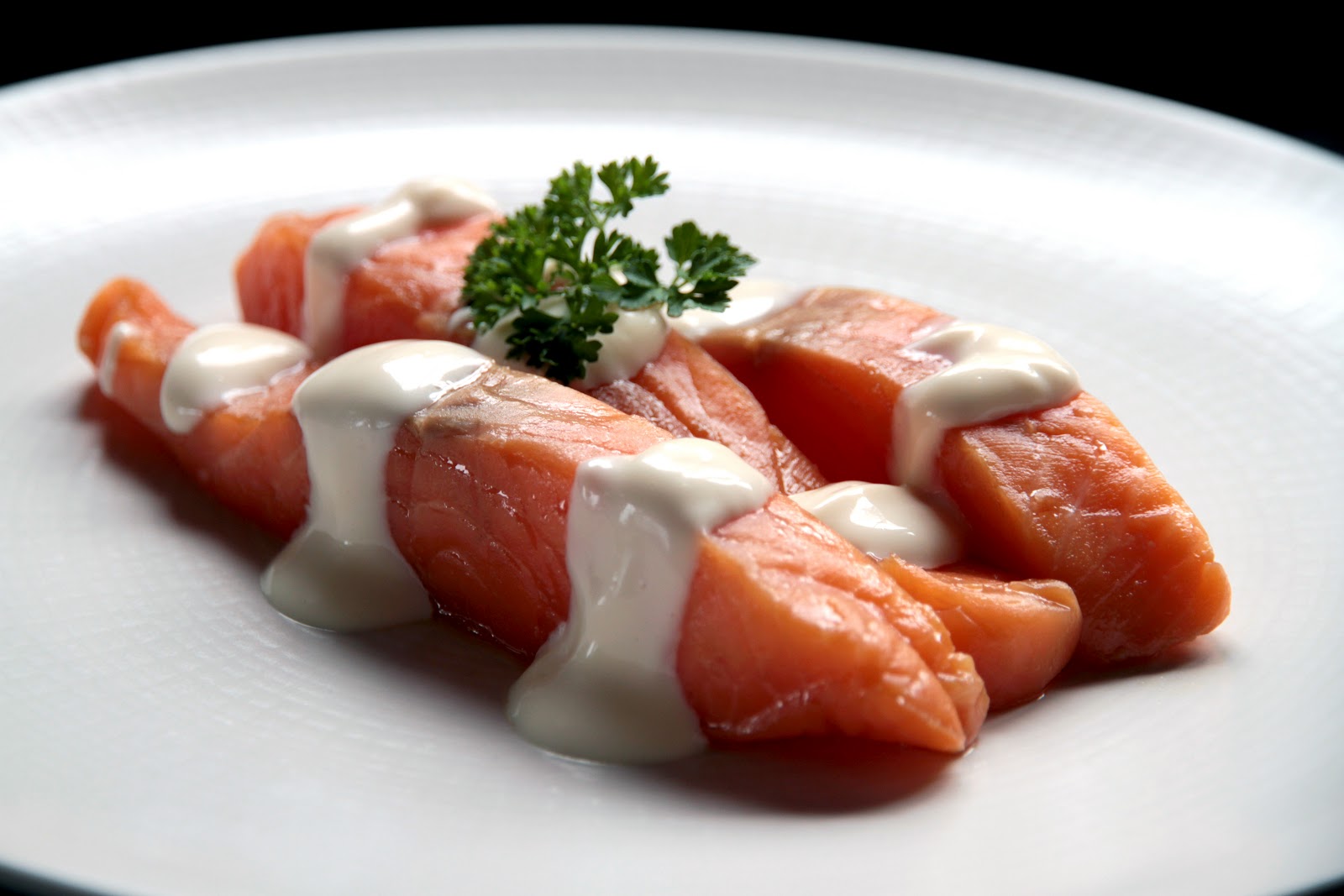 THERMOMIX Recetas Salmón a 50º con Mayonesa de Wasabi