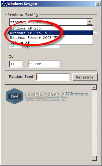 Keygen para validar windows xp