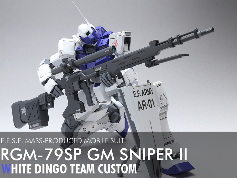 Bandai MG 1/100 GM Sniper II White Dingo Team Custom Model Kit A12 Japan for sale online