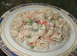 Paste cu legume si maioneza