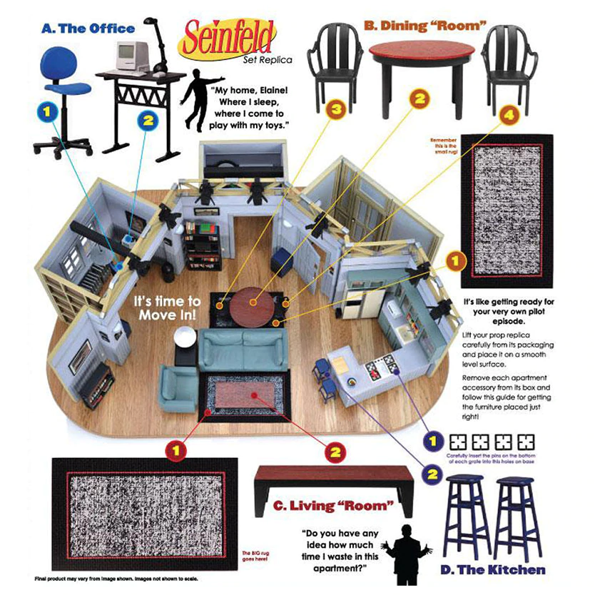 toyhaven ARTUITIVE INC. Seinfeld Set 1/26th Scaled Replica includes