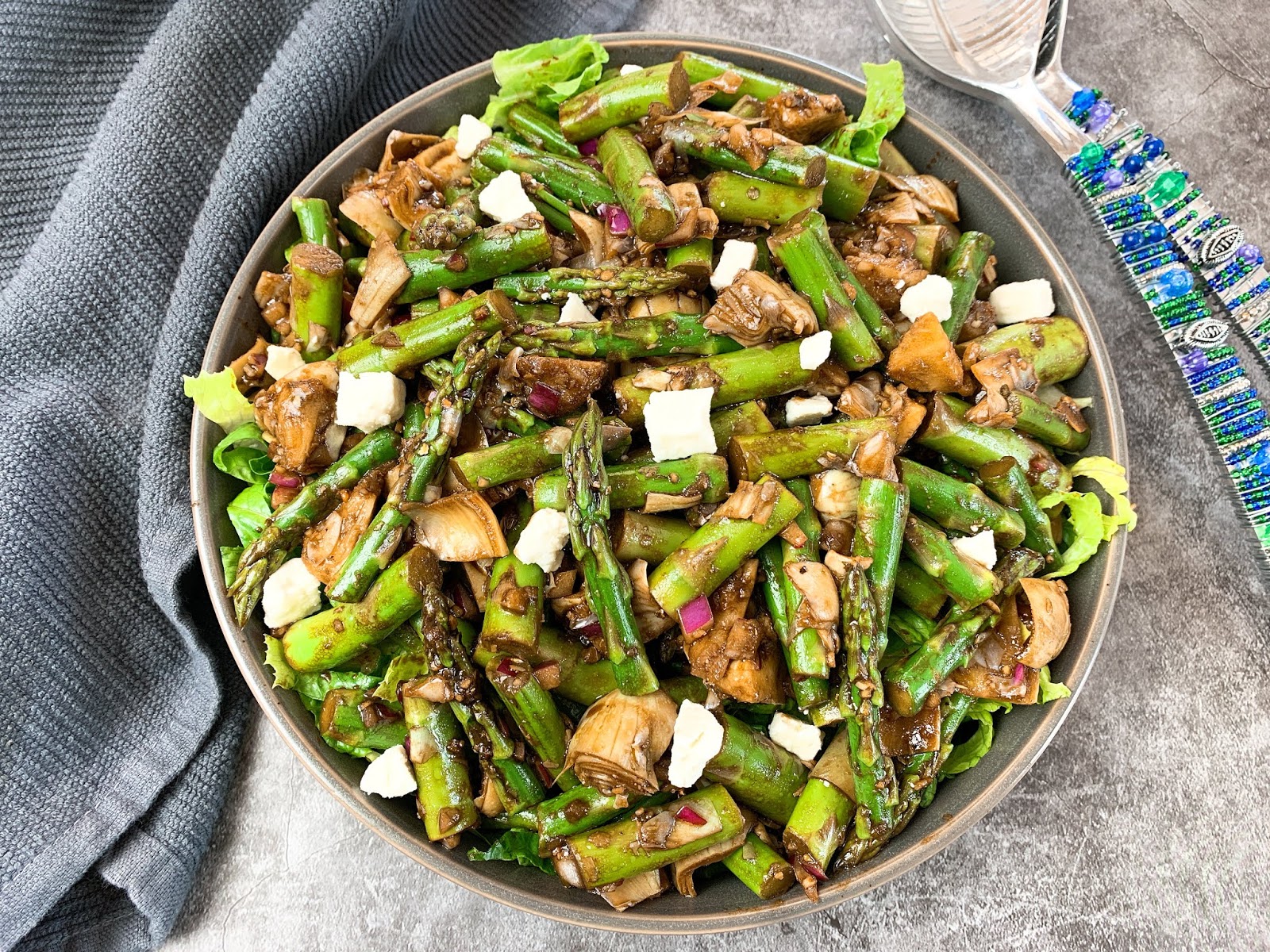 Asparagus and Artichoke Salad with Feta