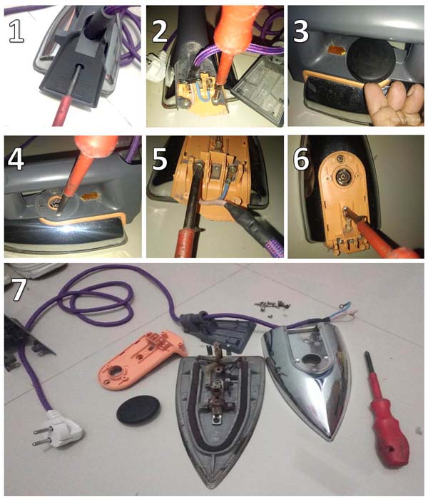 Belajar Memperbaiki Setrika Listrik, dan Mengenal Komponen di Dalamnya