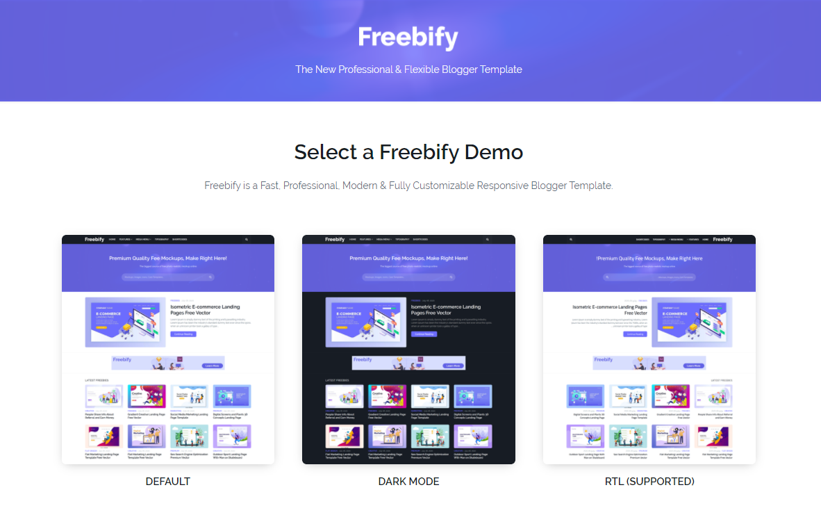 Freebify Responsive Premium Blogger Template Free Download